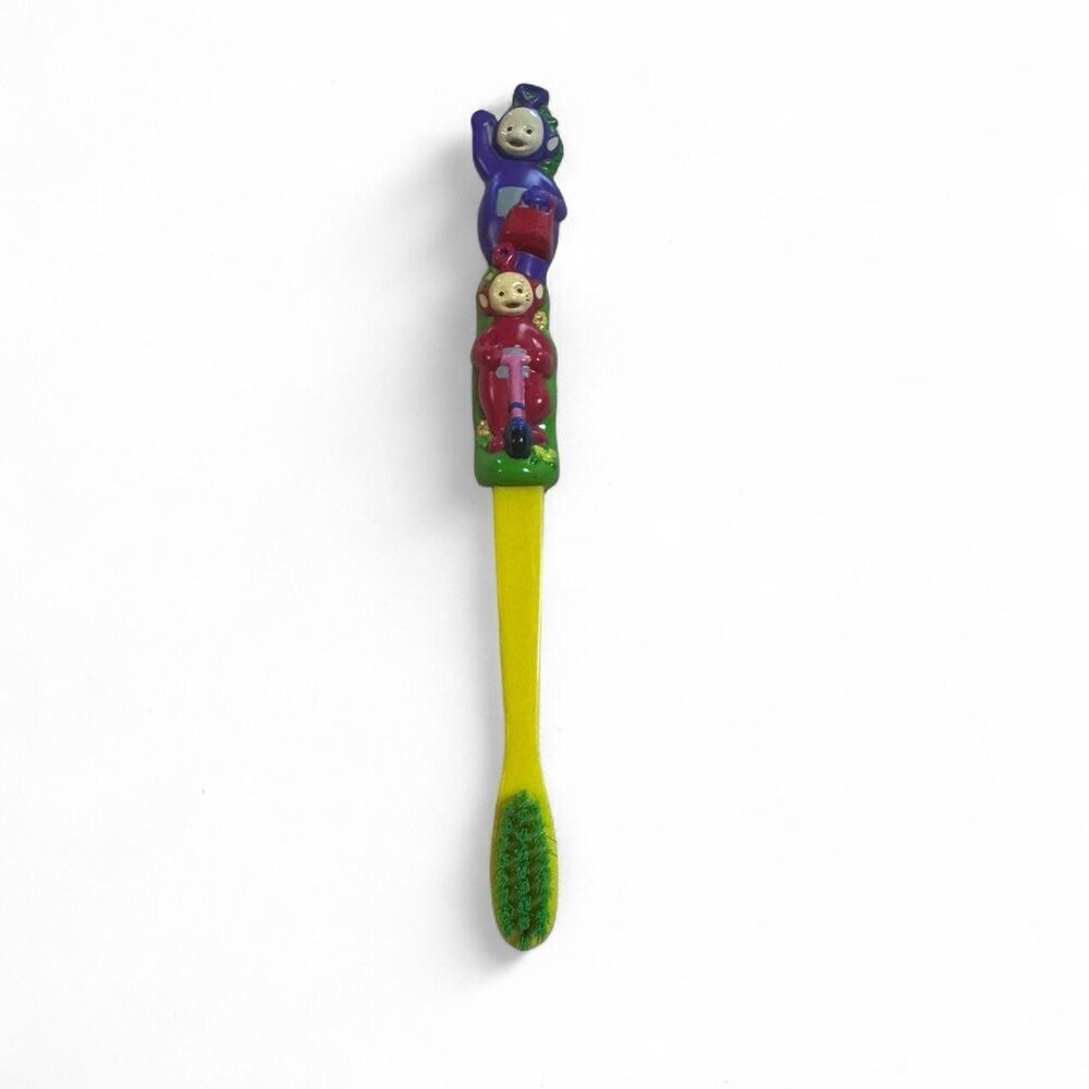 VTG Teletubbies Toothbrush Tinky Winky Dipsy Laa-Laa Po Y2K Rare Collectible
